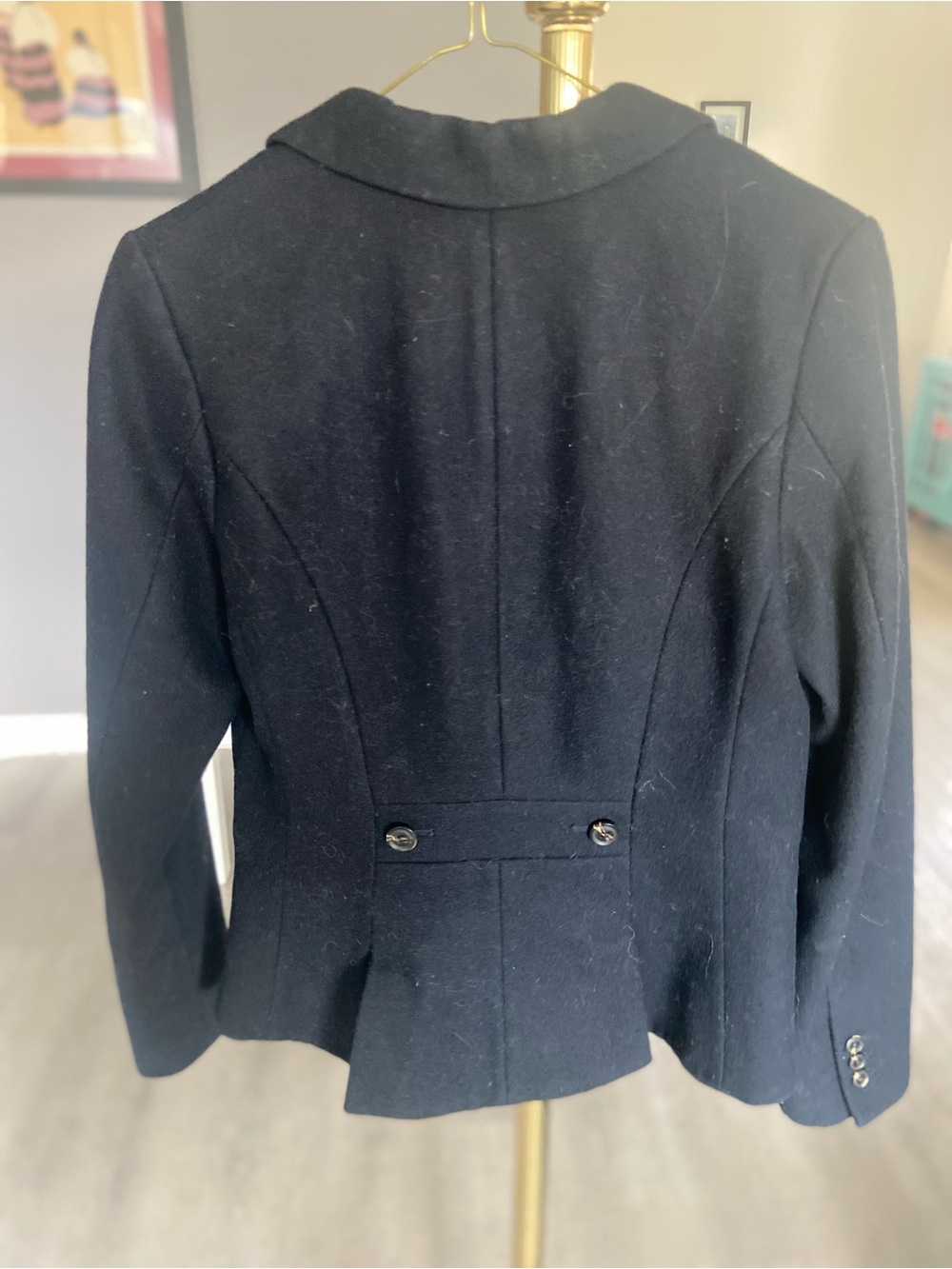 Women' navy  blue  Tailored Wool-Blend Jacket